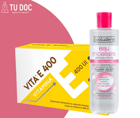 Vitamina E + Agua Micelar (GRATIS)