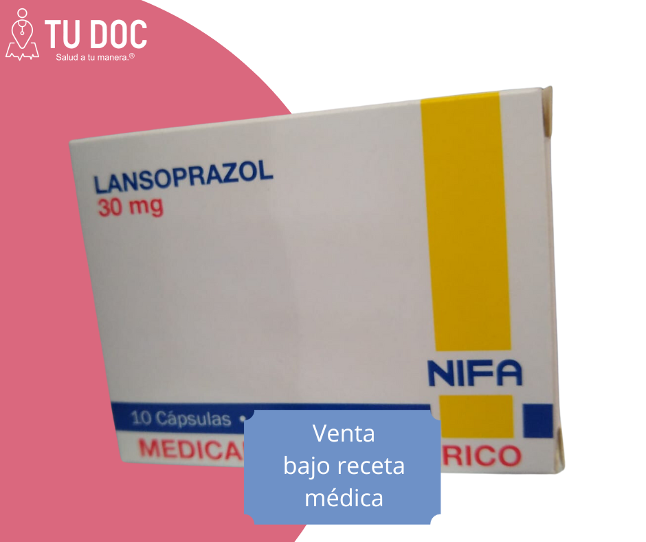 Lanzoprazol Nifa 30mg caja x 10 capsulas