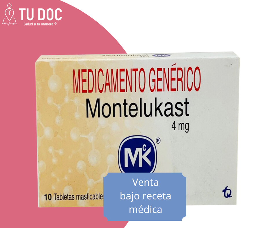 MONTELUKAST 4 mg x 10 Tabletas Masticables