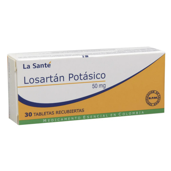 Losartán tabletas 50mg Pack paga 2 lleva 3 caja x 30